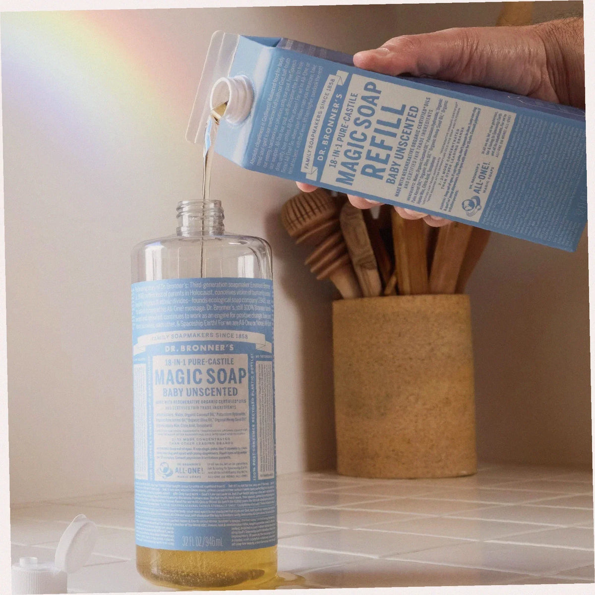 Unscented Pure-Castile Soap Refill Pouch Eco Refill