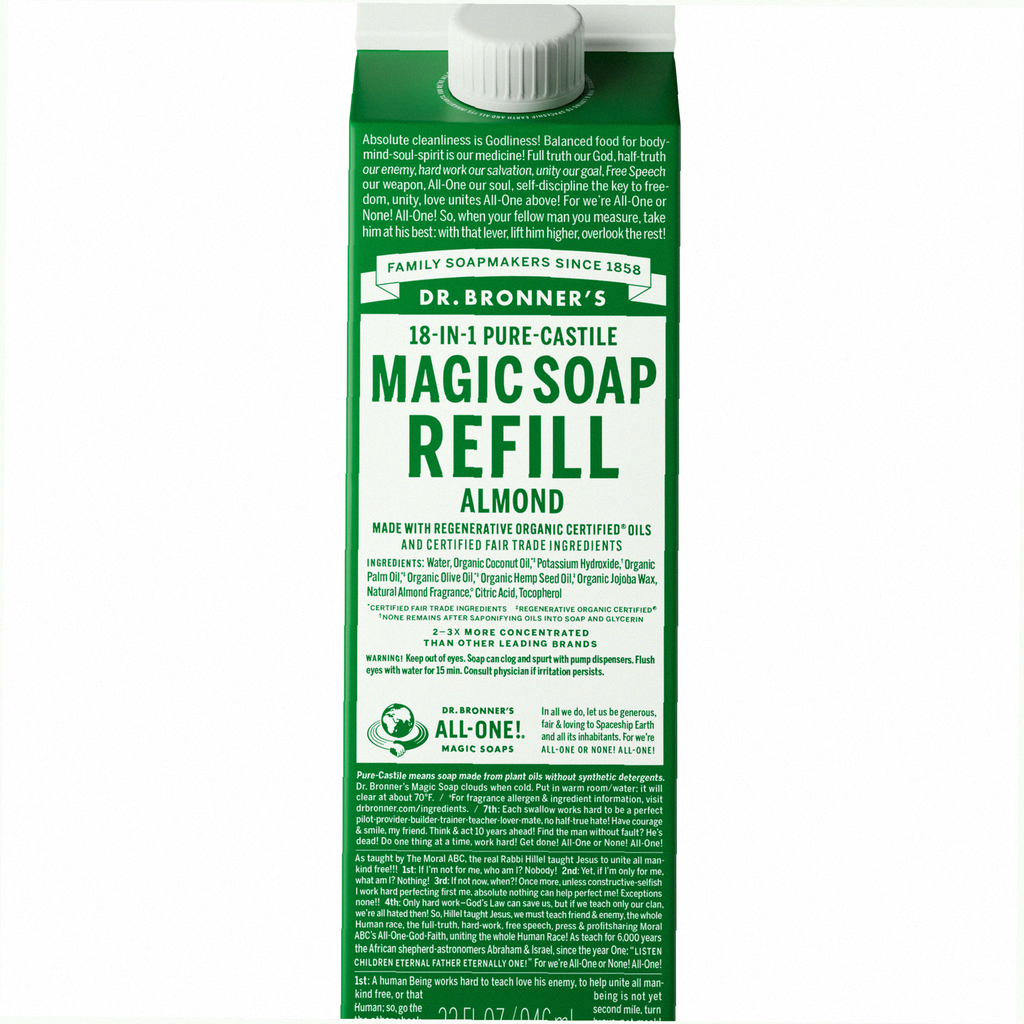 Almond Pure-Castile Soap Refill Pouch Eco Refill