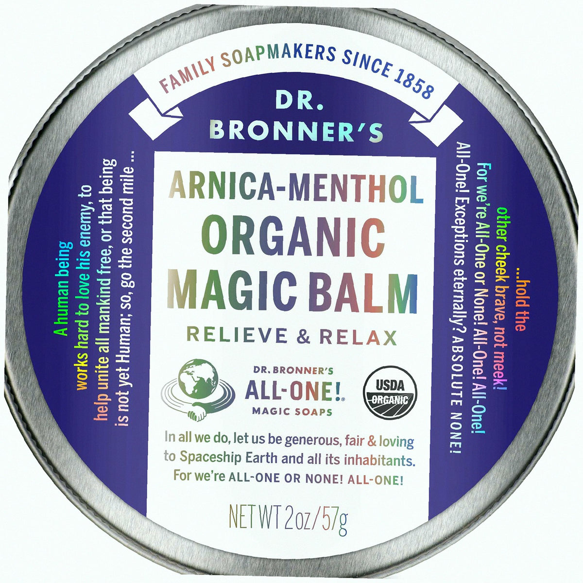 Arnica-Menthol Organic Magic Balm Skin Soothing Salve