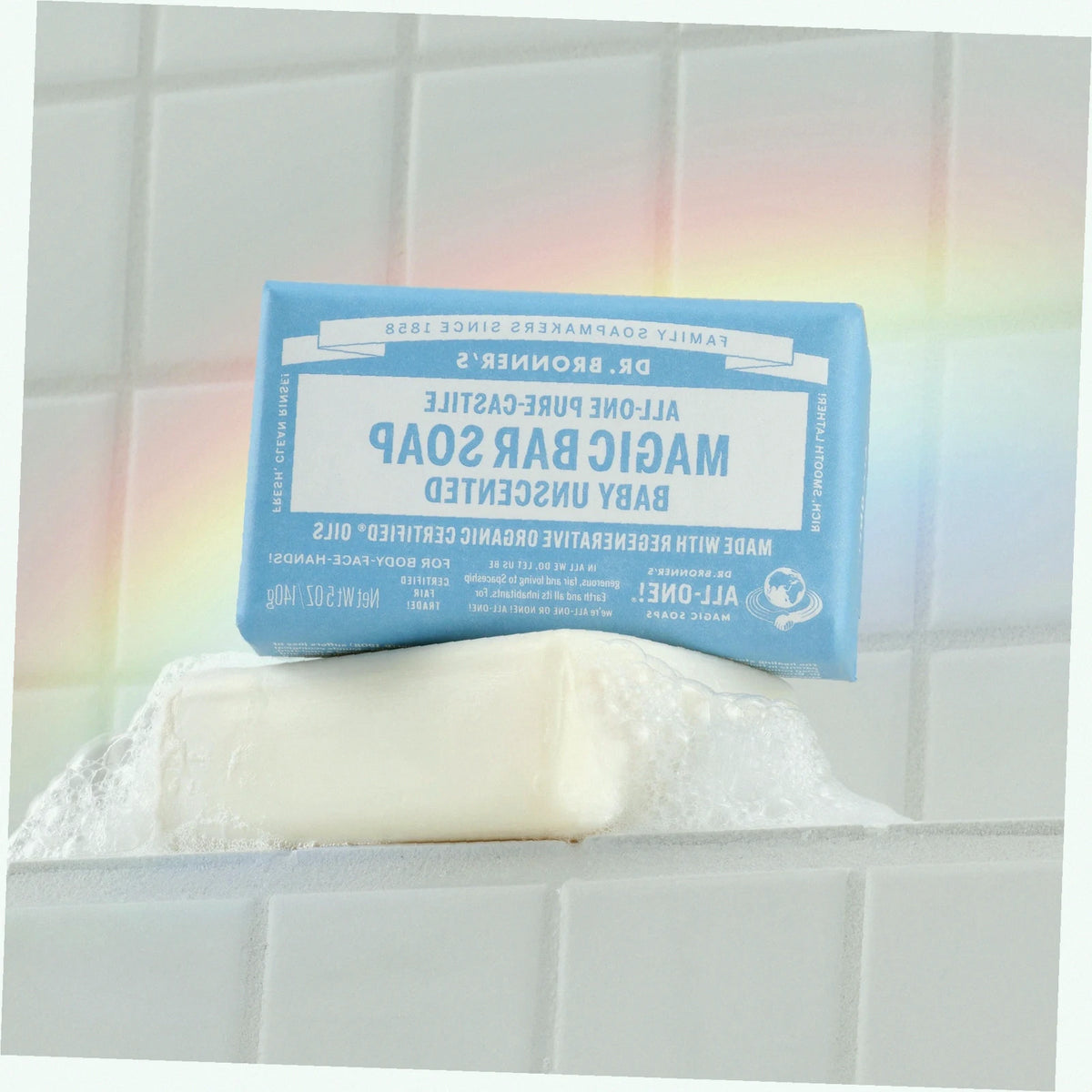 Unscented Pure-Castile Bar Soap Natural Hand Cleanser