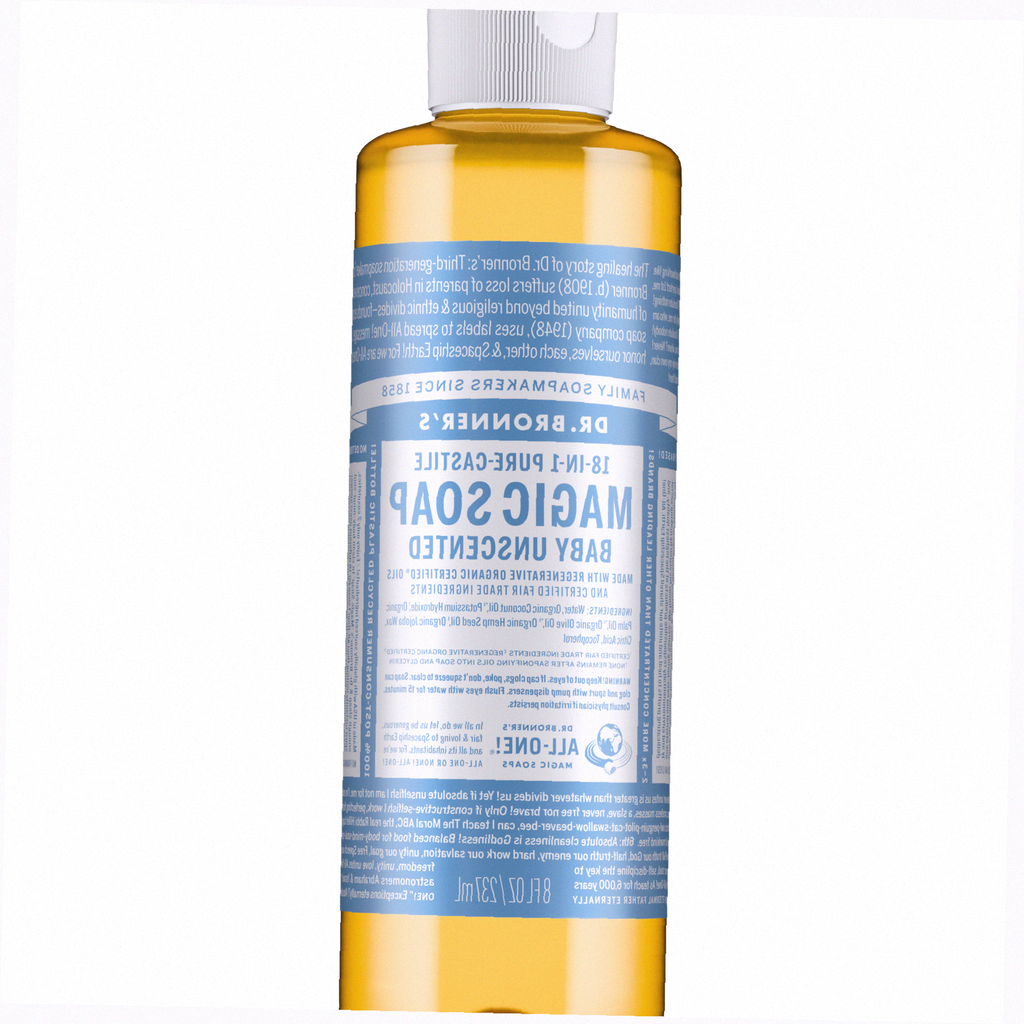 Unscented Pure-Castile Liquid Soap for Body & Hands