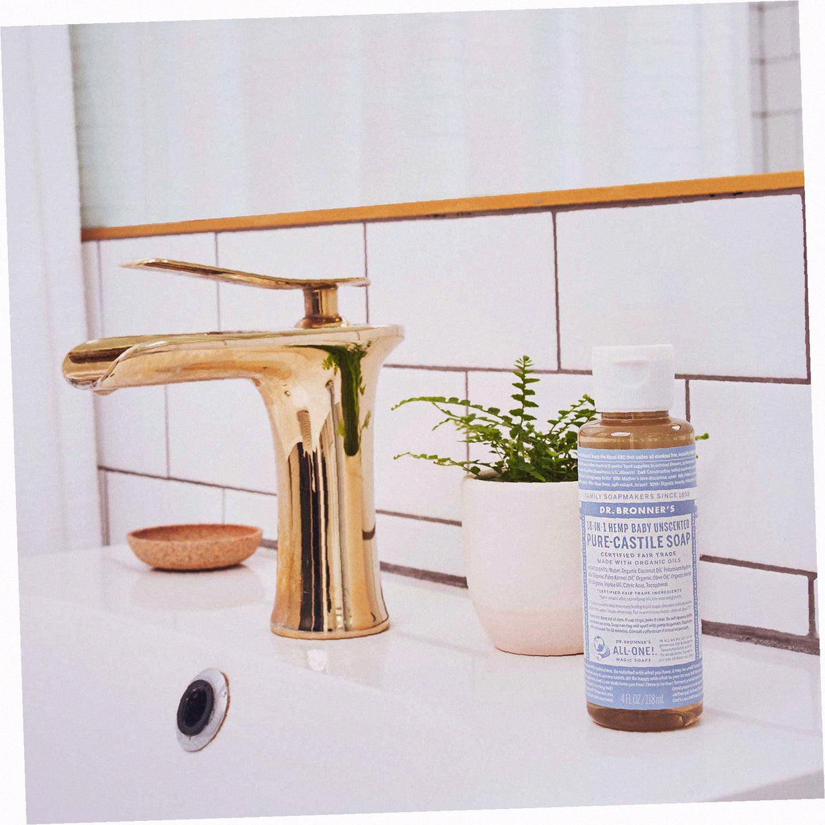 Unscented Pure-Castile Liquid Soap for Body & Hands