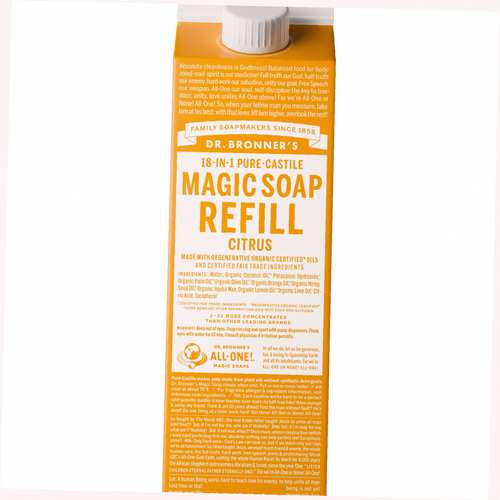 Citrus Pure-Castile Soap Refill Pouch Eco Refill