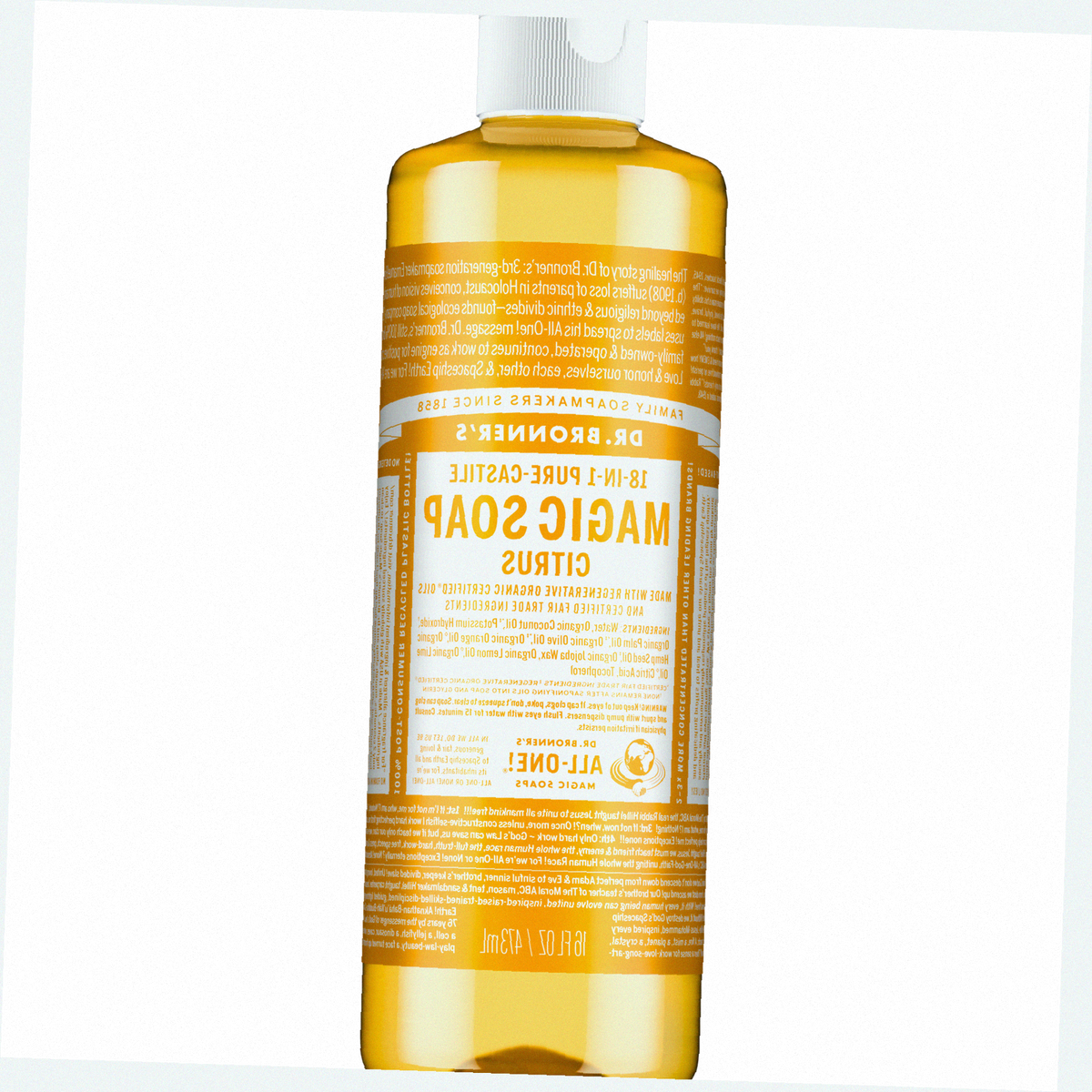 Citrus Pure-Castile Liquid Soap for Body & Hands