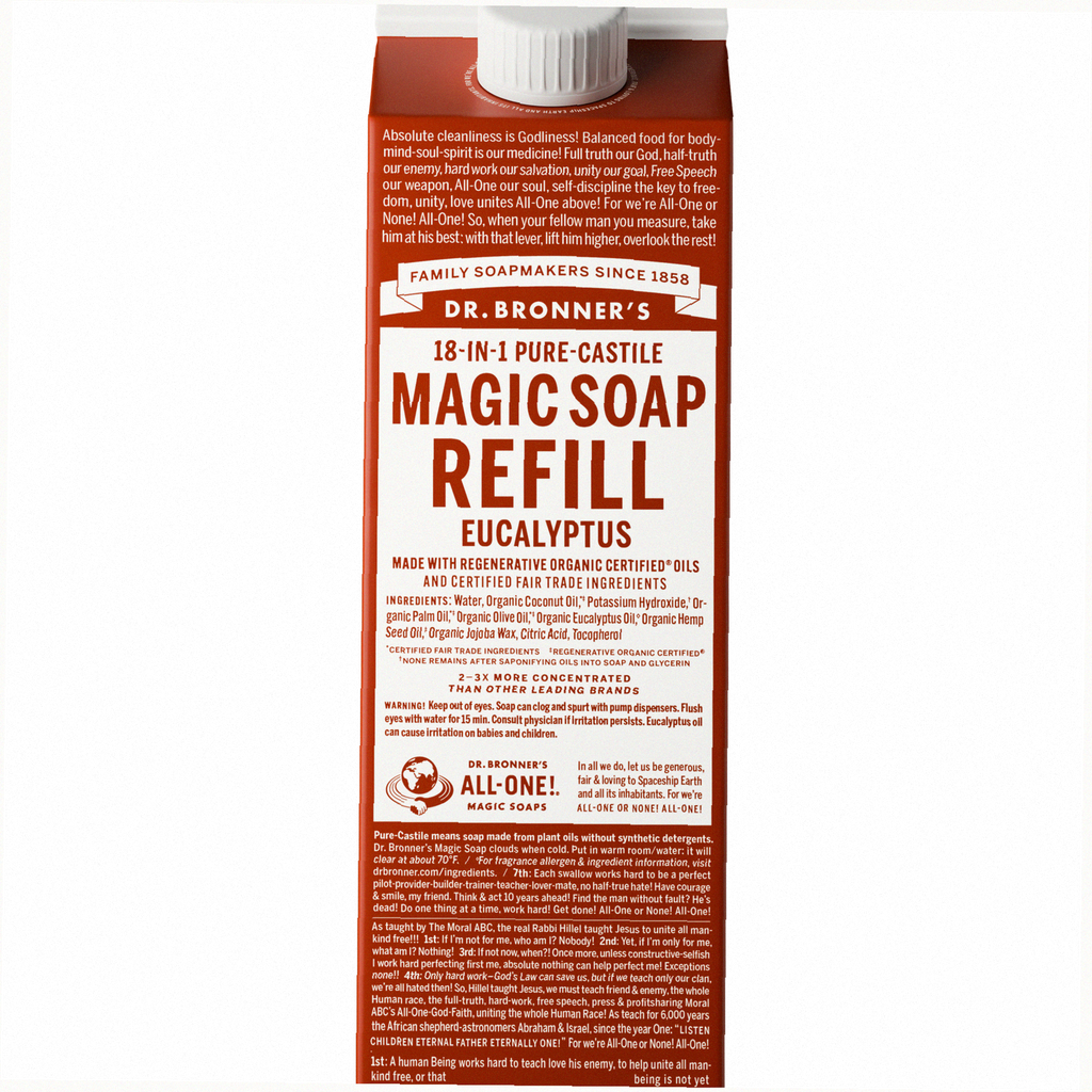 Eucalyptus Pure-Castile Soap Refill Pouch Eco Refill