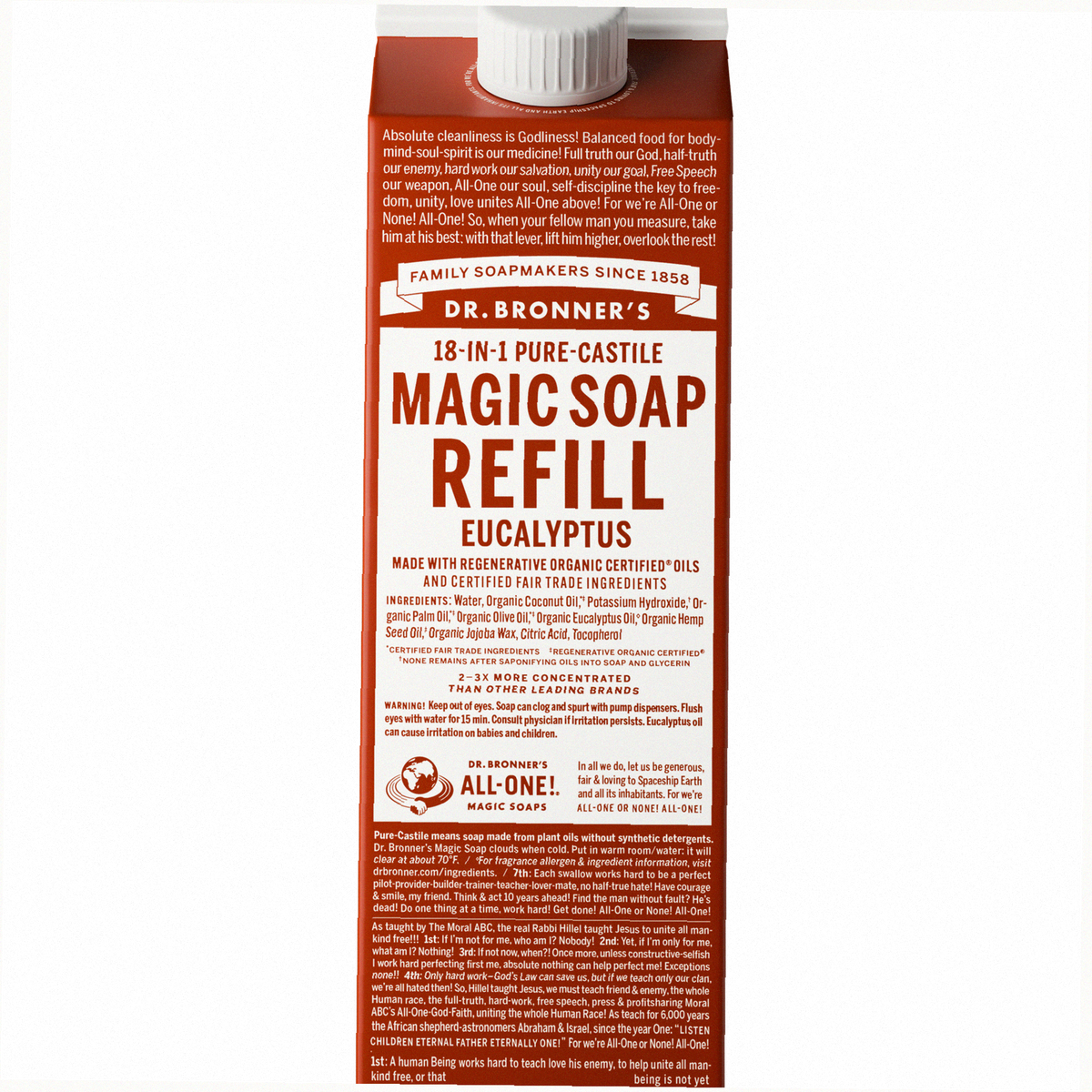 Eucalyptus Pure-Castile Soap Refill Pouch Eco Refill