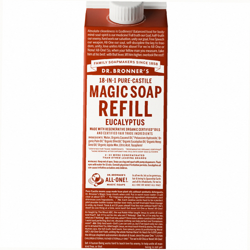 Eucalyptus Pure-Castile Soap Refill Pouch Eco Refill