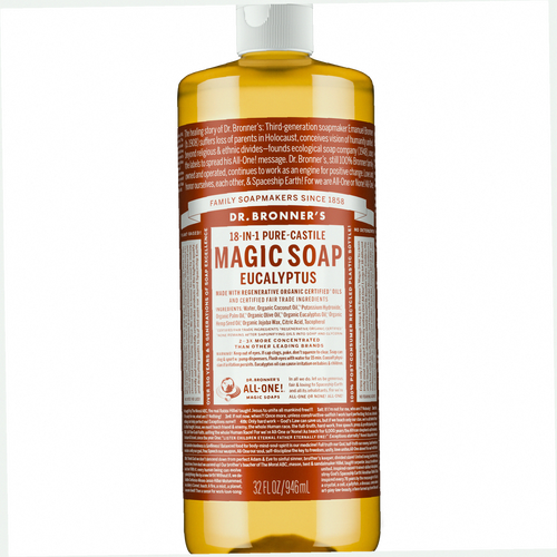 Eucalyptus Pure-Castile Liquid Soap for Body & Hands