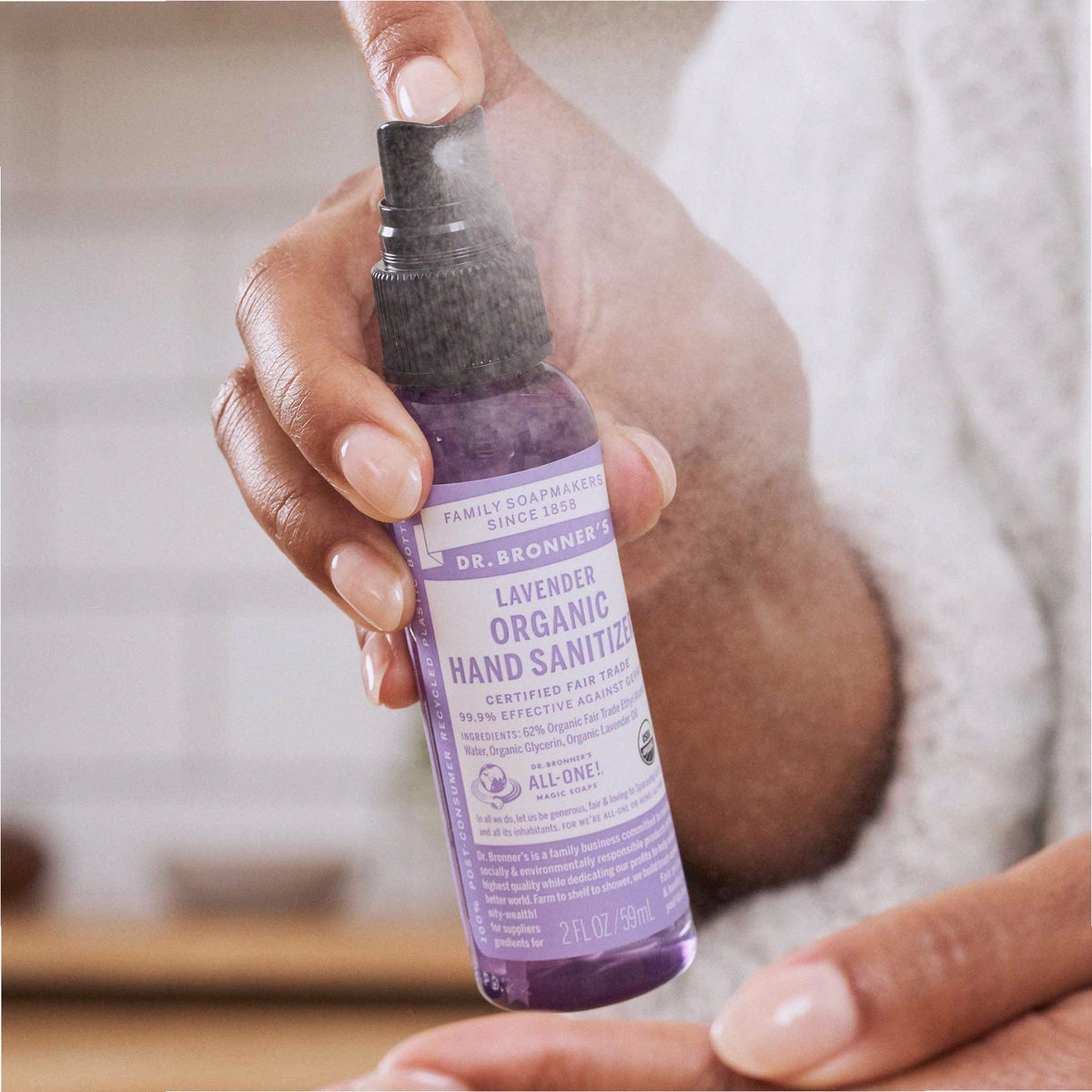 Lavender Natural Hand Sanitizer Gel 2 Pack Travel