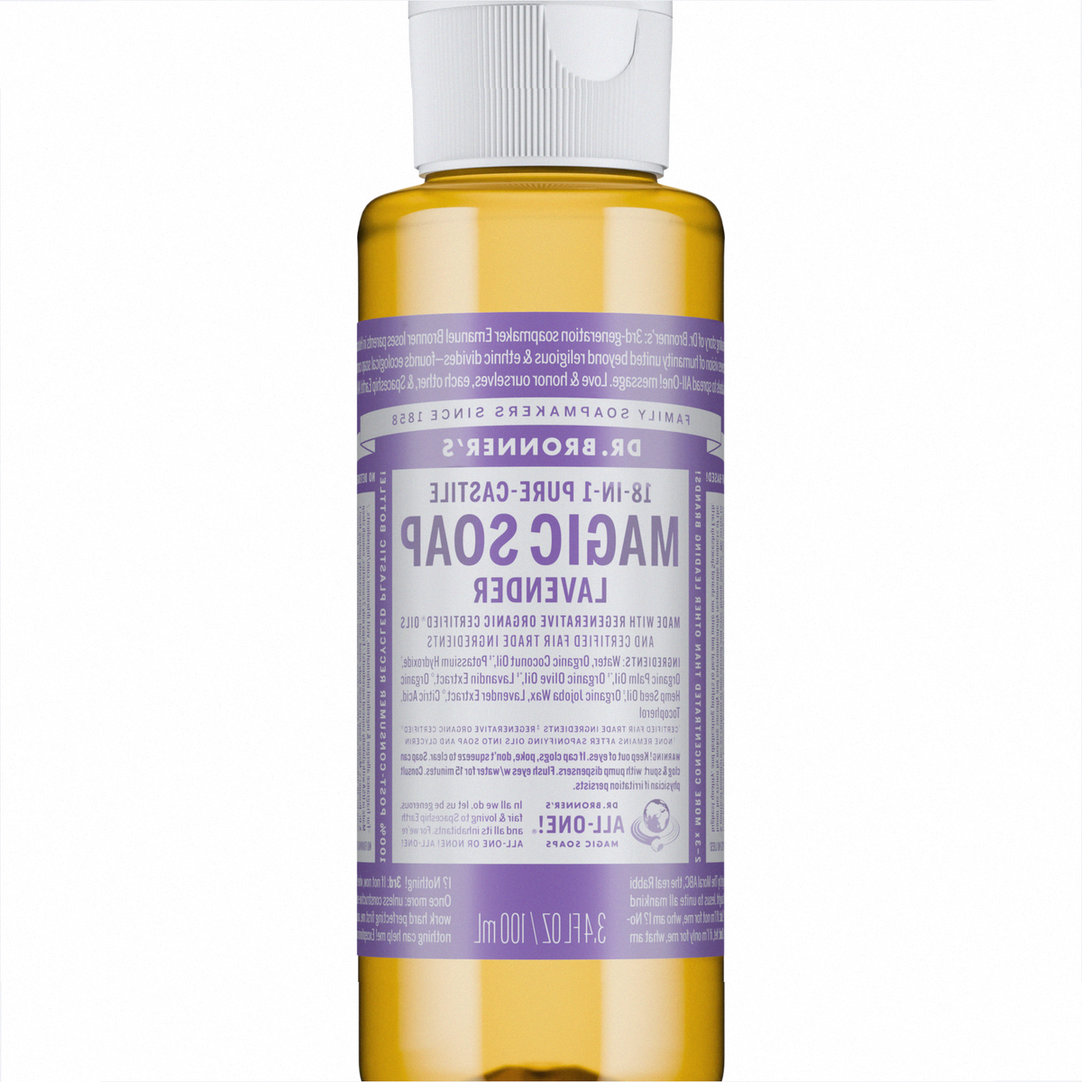 Lavender Pure-Castile Liquid Soap for Body & Hands