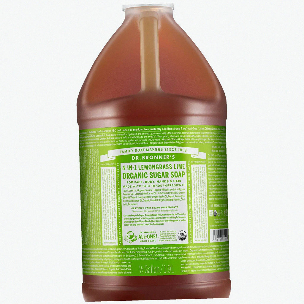 Lemongrass Organic Sugar Soap Creamy Body Wash