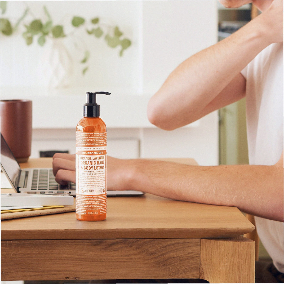 Orange Lavender Organic Body Lotion Moisturizing Cream