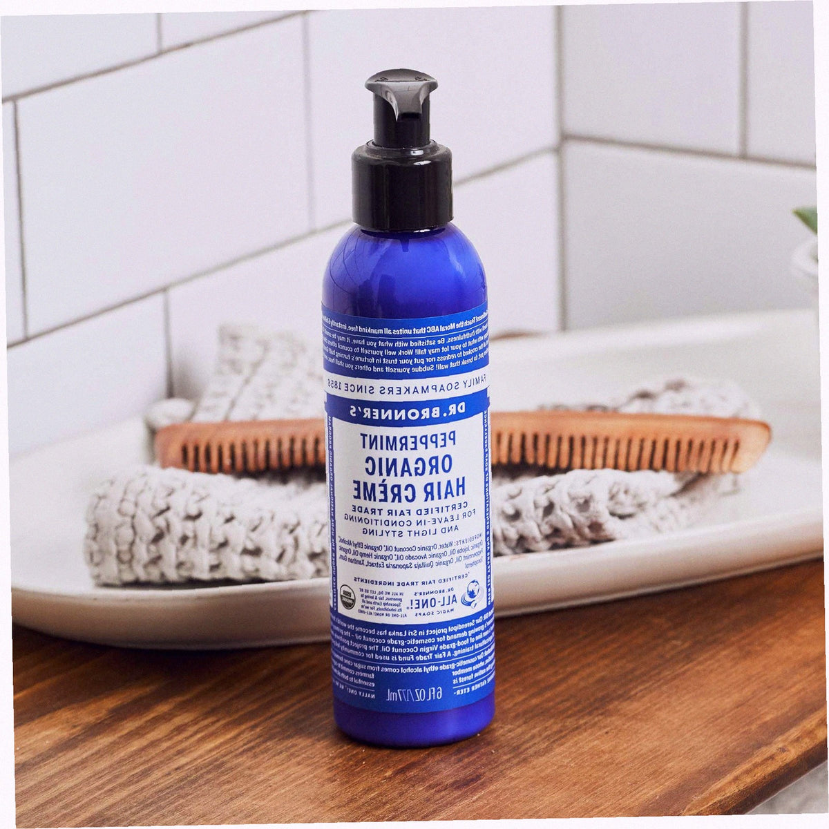 Peppermint Organic Hair Creme Styling Conditioning
