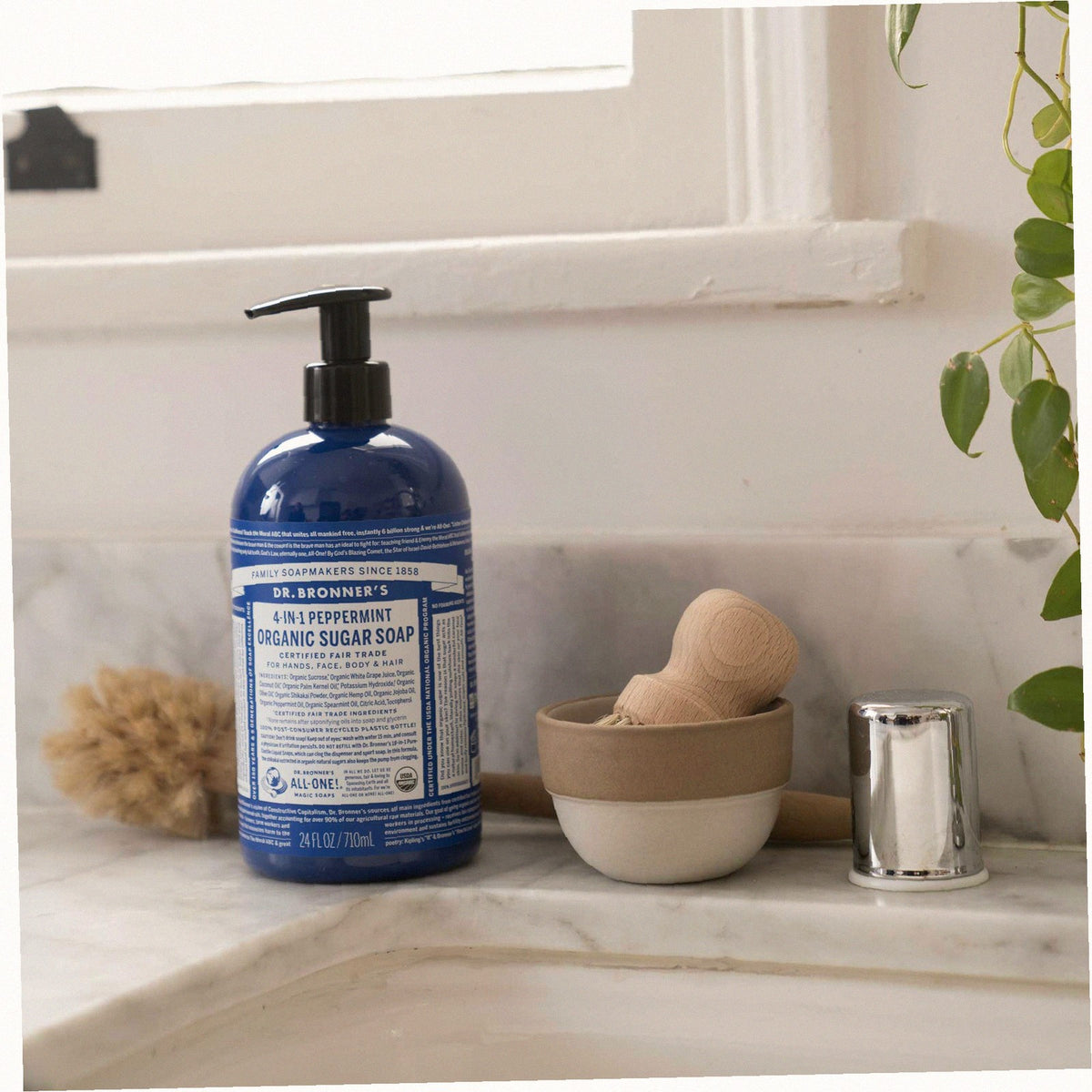 Peppermint Organic Sugar Soap Creamy Body Wash