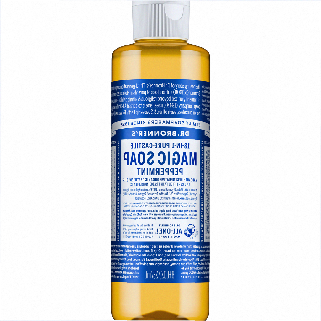 Peppermint Pure-Castile Liquid Soap for Body & Hands
