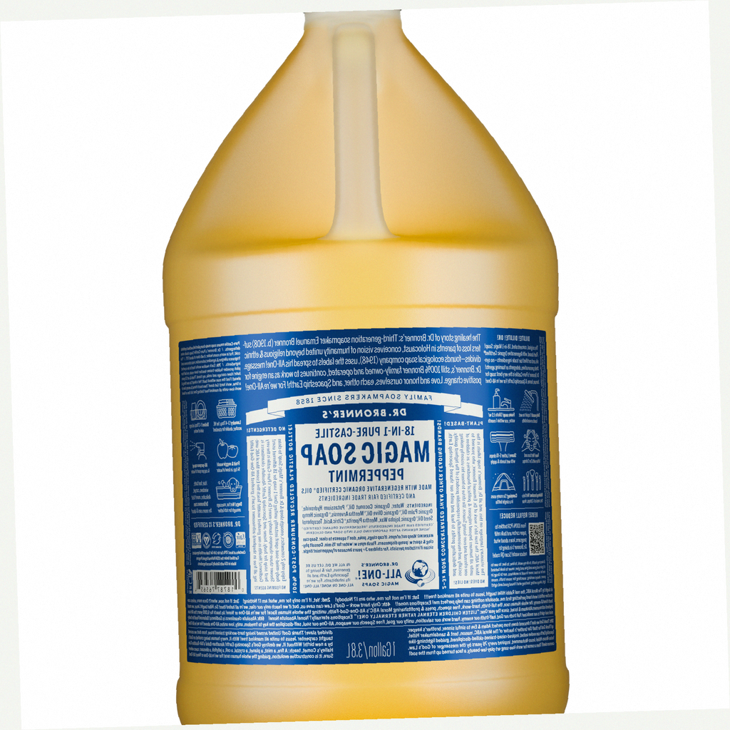 Peppermint Pure-Castile Liquid Soap for Body & Hands