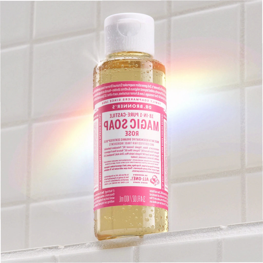 Rose Pure-Castile Liquid Soap for Body & Hands