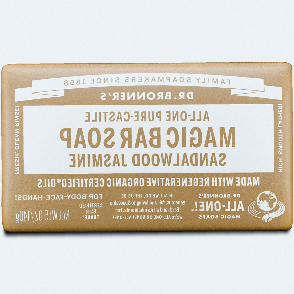 Sandalwood Jasmine Pure-Castile Bar Soap Natural Hand Cleanser